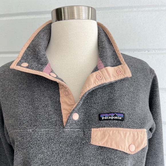 Vintage PATAGONIA Synchilla Snap T Light Weight Fleece Pullover Jacket - XS - Picture 2 of 10